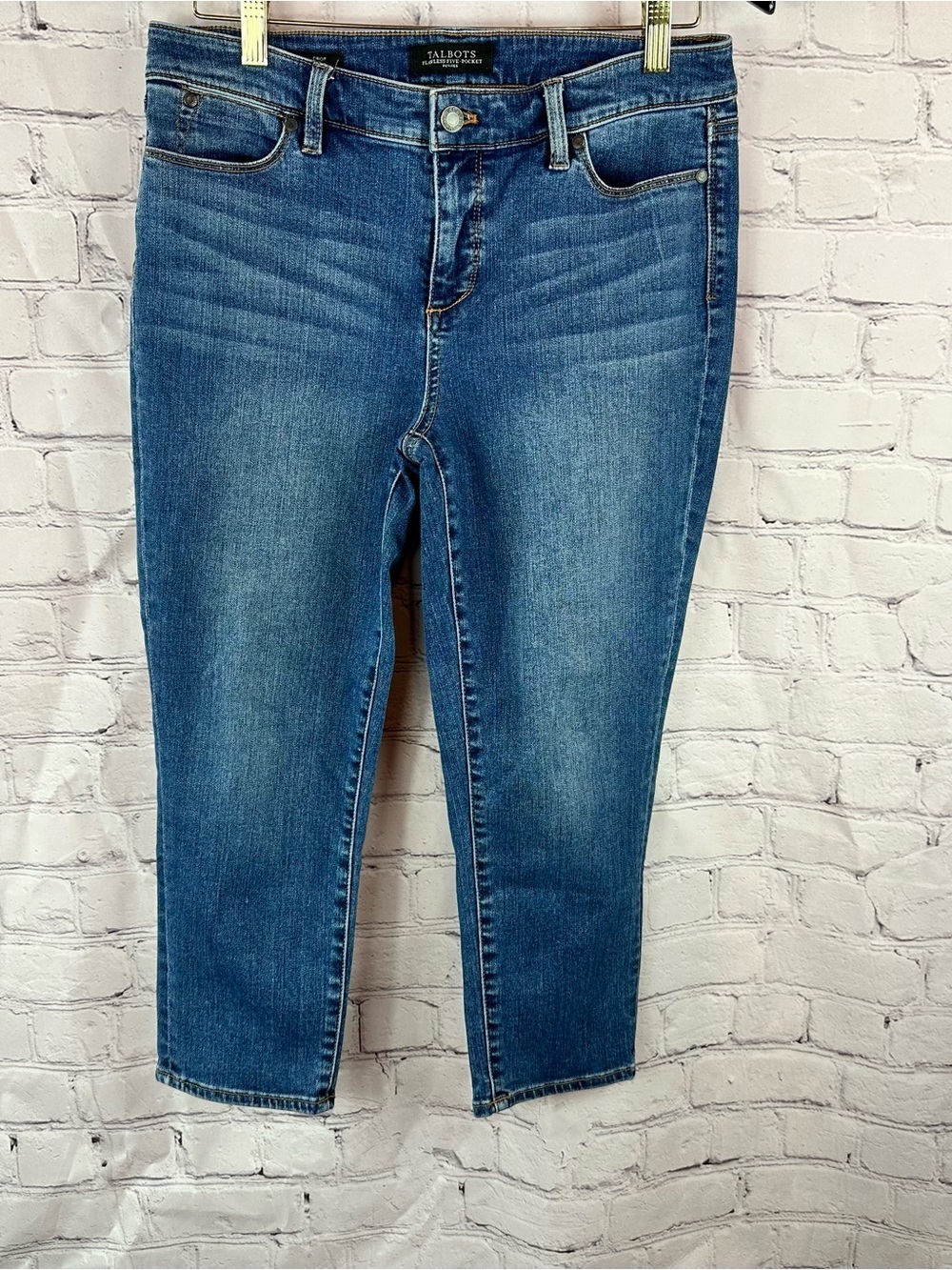 Talbots Blue Cropped Stretch Ankle Jeans